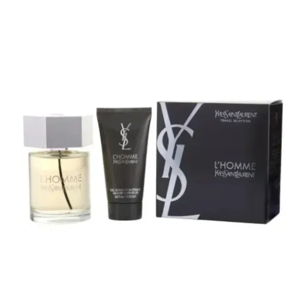 COFFRET TRAVEL YSL L'HOMME EDT 100 ML + GD 50 ML