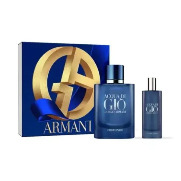 COFFRET TRAVEL ARMANI ACQUA DI GIO PROFONDO EDP 75 ML + MINI EDP 15 ML